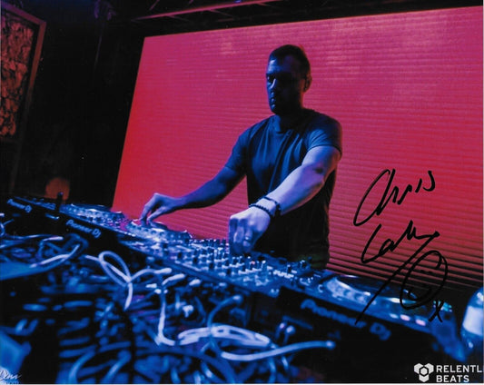 Photo originale autographiée du producteur de musique Chris Lake 8x10