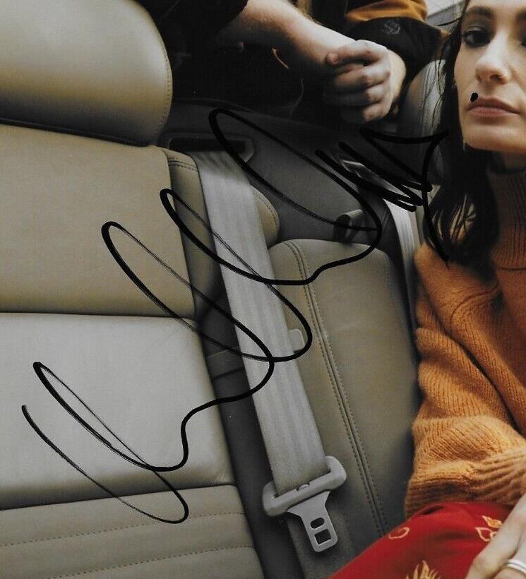 Photo originale autographiée du duo indépendant King Hannah Merrick Craig Whittle 8x10