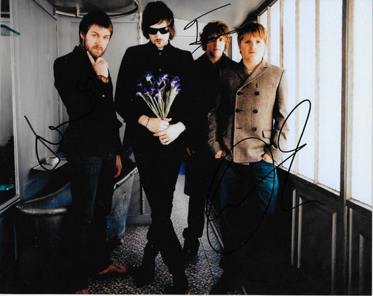 Autographed Kasabian Tom Meighan Chris Edwards Ian Matthews 8x10 Photo #4