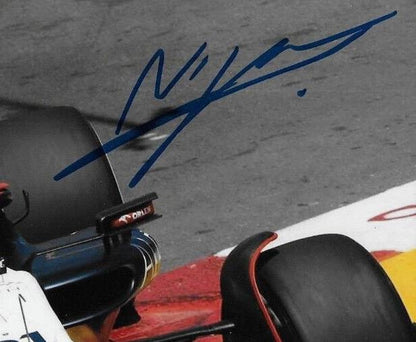 Formule 1 dédicacée Alpha Tauri Nyck De Vries 8x10 Photo 7 2023 Original avec JSA
