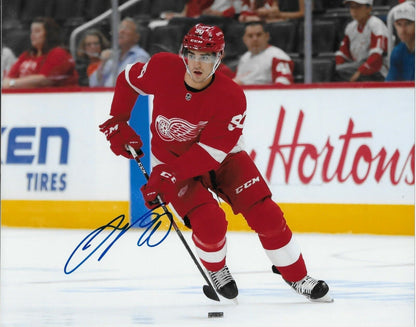 Photo 8x10 autographiée par Joe Veleno des Red Wings de Détroit #2