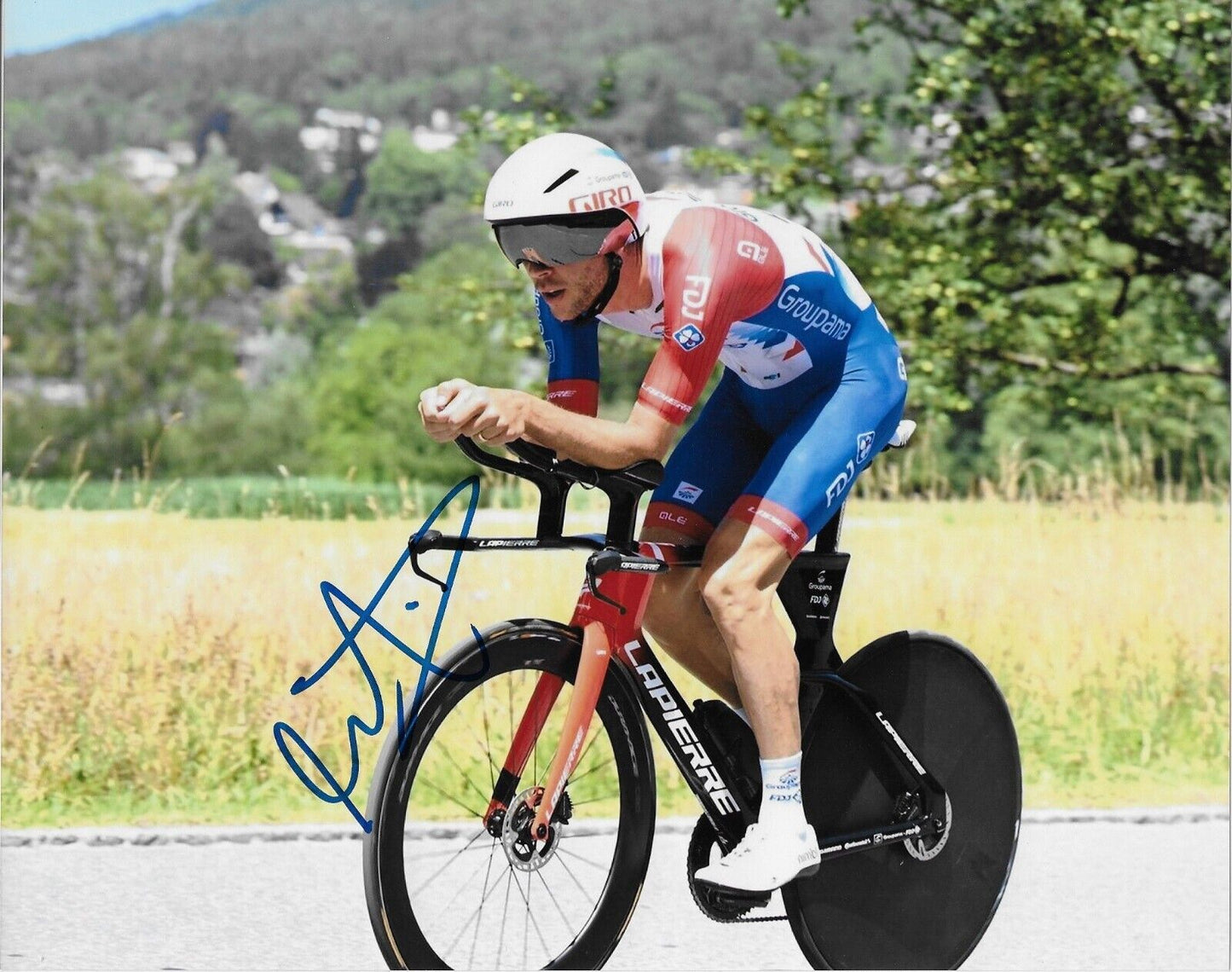 Autographed Cycling Antoine Duchesne  Groupama FDJ Racing 8x10 Photo #2 Original