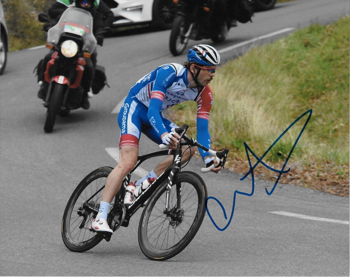 Autographed Cycling Antoine Duchesne  Groupama FDJ Racing 8x10 Photo #4 Original