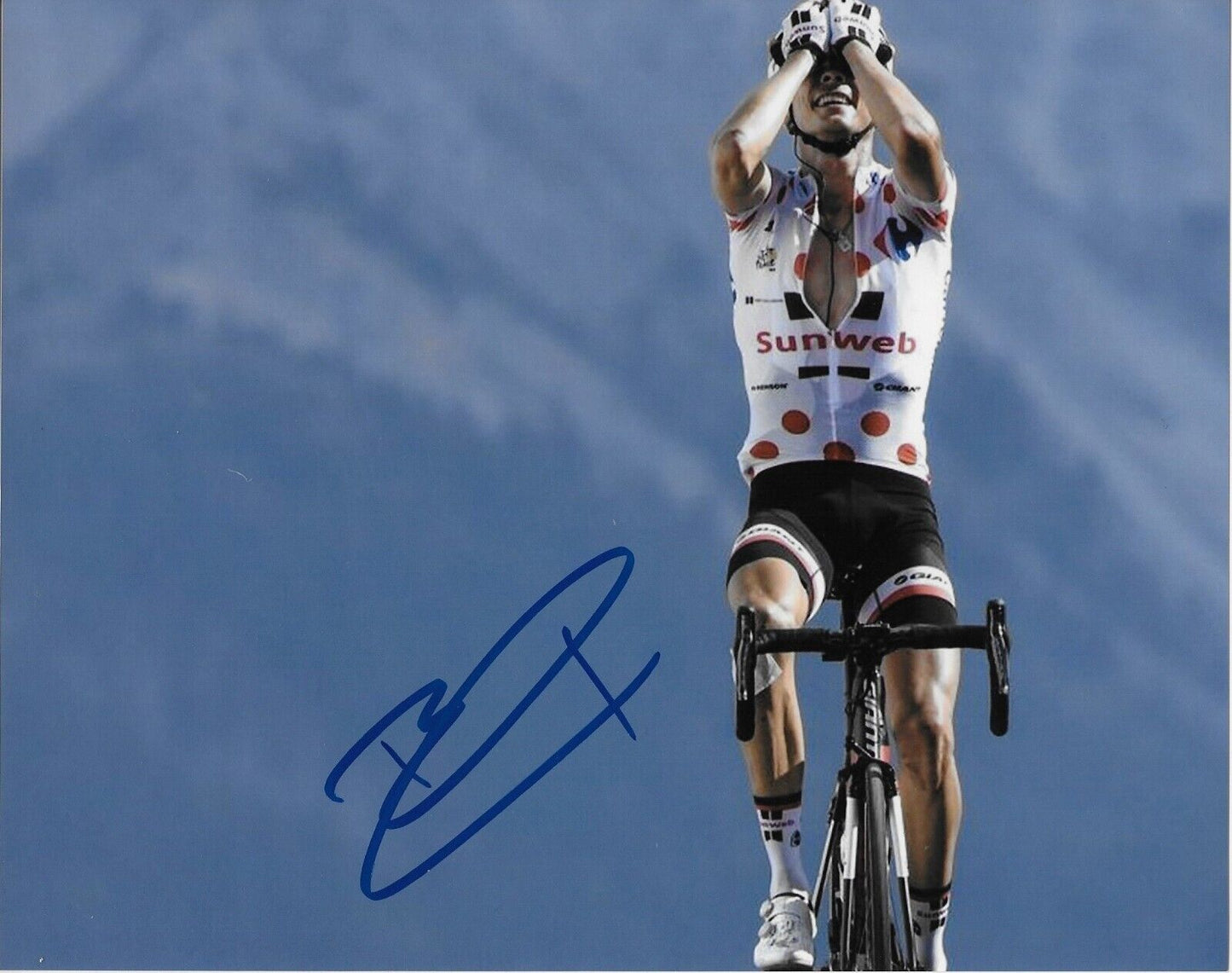 Autographed Cycling Warren Barguil UCI Team Sunweb 8x10 Photo #4 Original