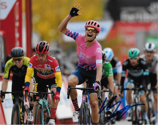 Autographed Cycling Magnus Cort UCI EF Education-Easy Post 8x10 Photo 5 Original