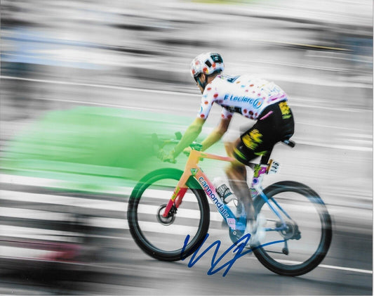 Autographed Cycling Magnus Cort UCI EF Education-Easy Post 8x10 Photo 7 Original