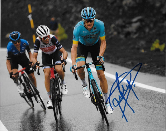 Autographed Cycling Jakob Fuglsang UCI Astana Qazaqstan 8x10 Photo #2 Original