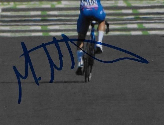 Photo 8x10 autographiée du cycliste Michael Matthews UCI Team Jayco-AlUla n°4