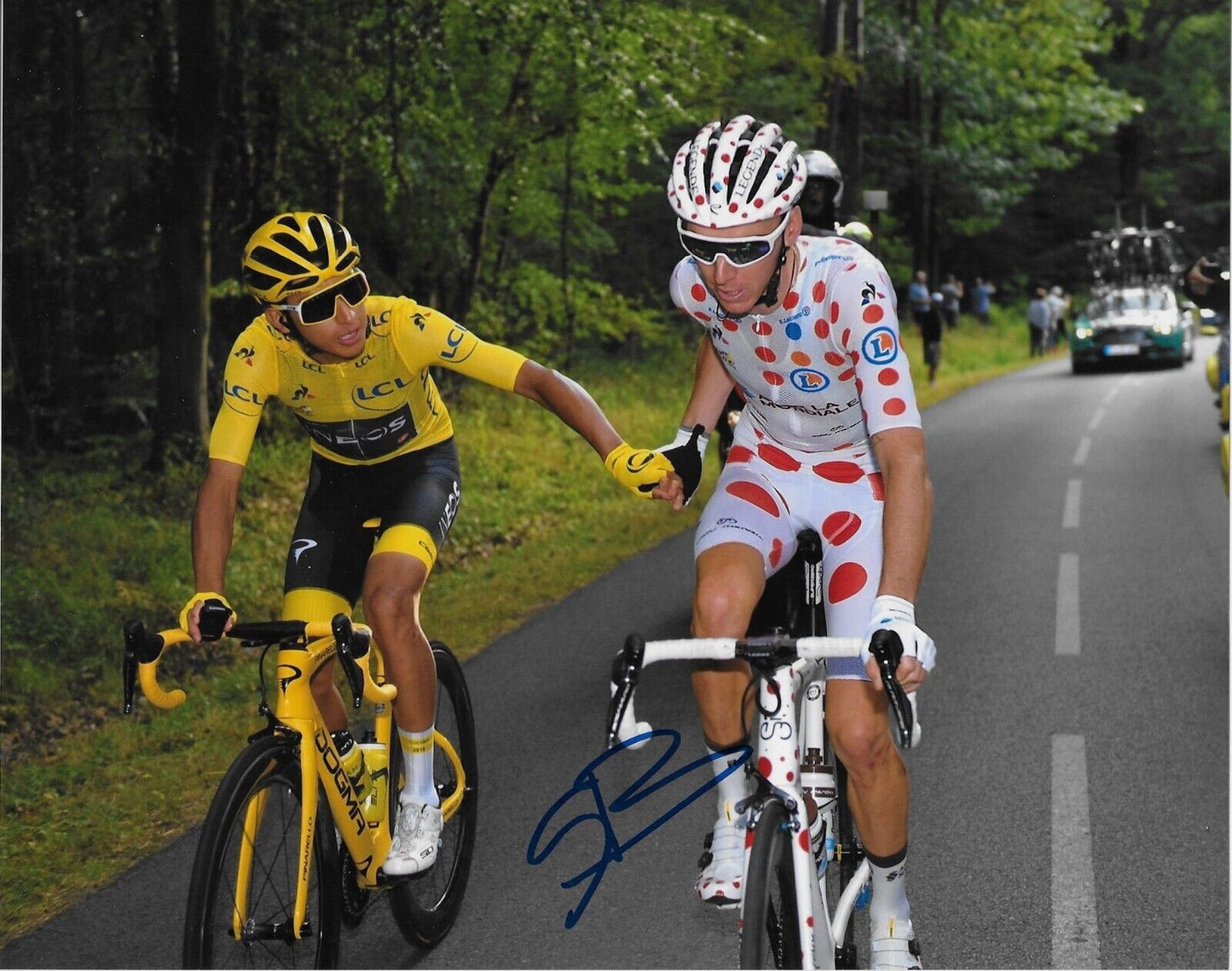 Autographed Cycling Romain Bardet UCI Team AG2R Citroen 8x10 Photo #2 Original