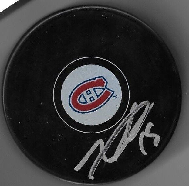 Rondelle de hockey autographiée #2 des Canadiens de Montréal par Alex Newhook