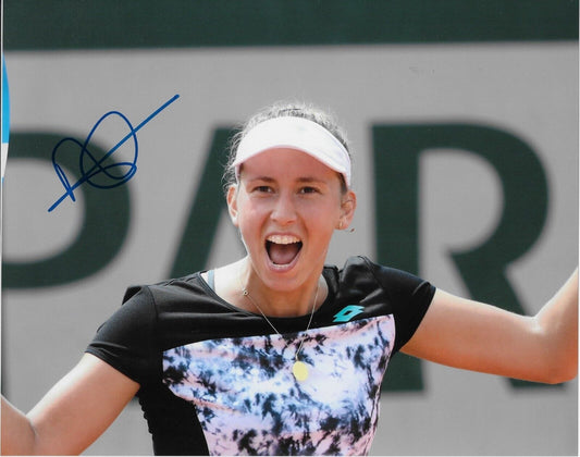 Photo originale autographiée de Elise Mertens Tennis 8x10 #3
