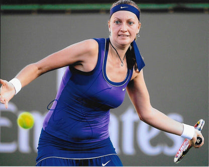 Photo originale dédicacée de Petra Kvitova Tennis 8x10 #1