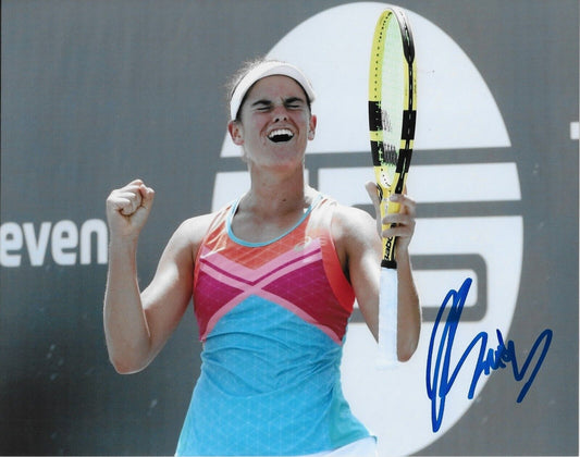 Photo autographiée de Jennifer Brady WTA Tennis 8x10 #2 Original
