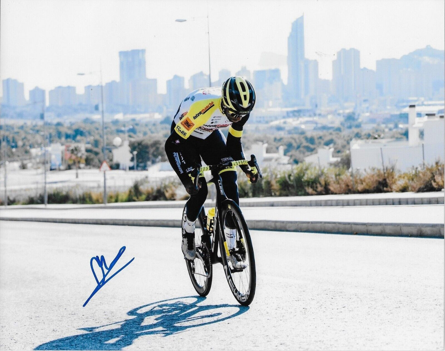 Autographed Cycling Biniam Girmay Intermarche Wanty 8x10 Photo #4 Original