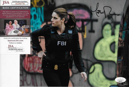 Signed Missy Peregrym FBI Most Wanted 8x10 Photo #1 with JSA Authentication