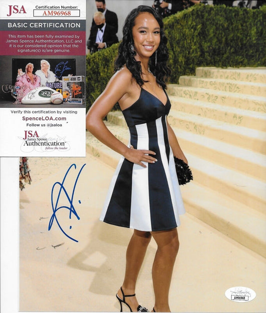 Photo autographiée de Leylah Annie Fernandez Tennis 8x10 #4 avec authentification JSA
