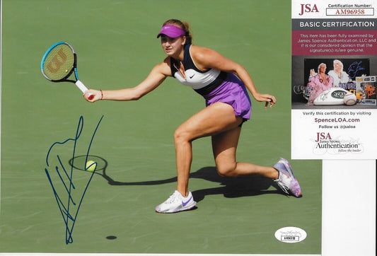 Photo autographiée de tennis 8x10 d'Anastasia Potapova 3 originale avec authentification JSA