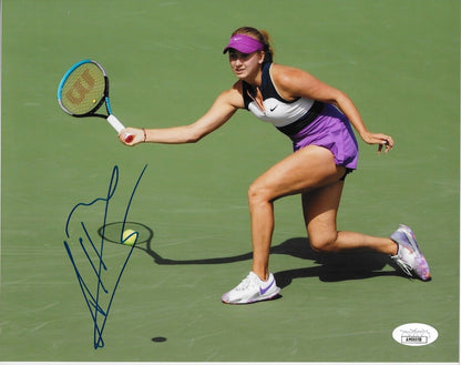Photo autographiée de tennis 8x10 d'Anastasia Potapova 3 originale avec authentification JSA