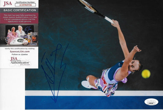 Photo autographiée de tennis 8x10 d'Anastasia Potapova 3 originale avec authentification JSA