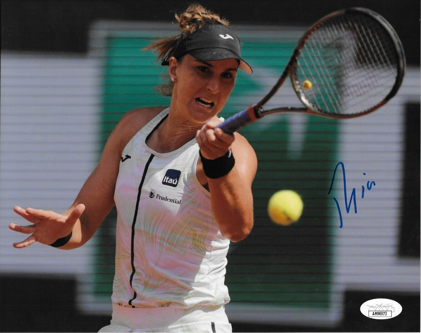 Photo autographiée de Beatriz Haddad Maia Tennis 8x10 #1 Authentification originale JSA