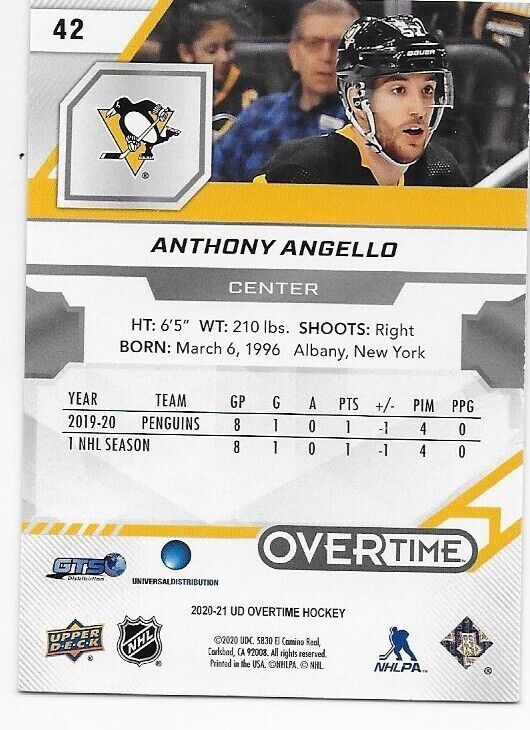Autographed 20/21 UD Overtime 6 Card Lot Kurashev Beaudin Robertson Joseph Evans