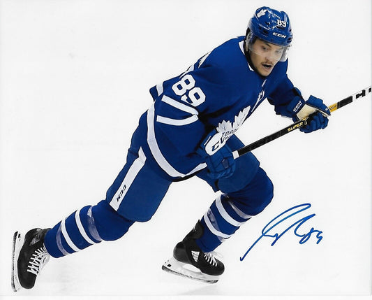 Signed Nick Robertson Toronto Maple Leafs 8x10 Photo #3 AHL Marlies Original