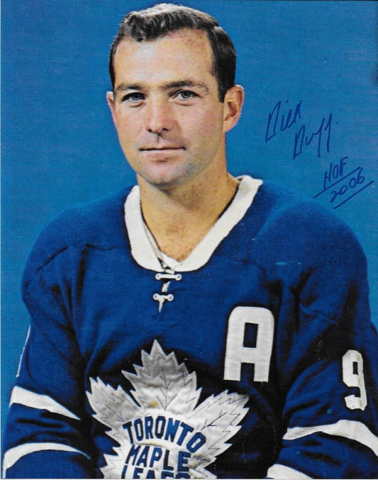 Autographed Toronto Maple Leafs Hall of Famer Dick Duff 8x10 Photo #7 Original