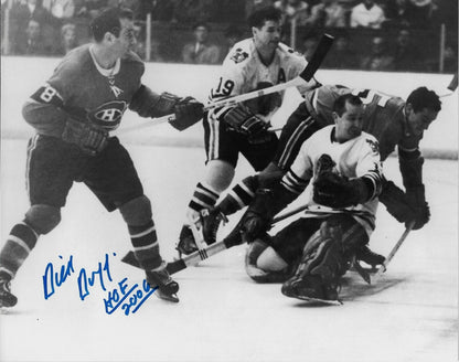 Autographed Montreal Canadiens Hall of Famer Dick Duff 8x10 Photo #4 Original