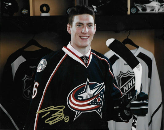 Autographed Columbus Blue Jackets Pierre Luc Dubois 8x10 Photo Original