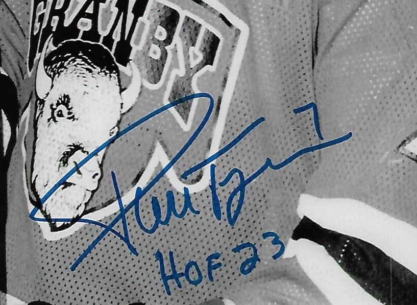 Signed Pierre Turgeon QMJHL Granby Bisons 8x10 Photo #12 Inscribed w HOF 23