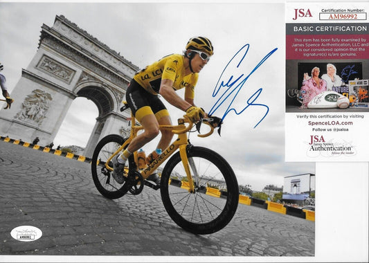 Autographed Cycling Geraint Thomas Team Sky 8x10 Photo #1 Original with JSA