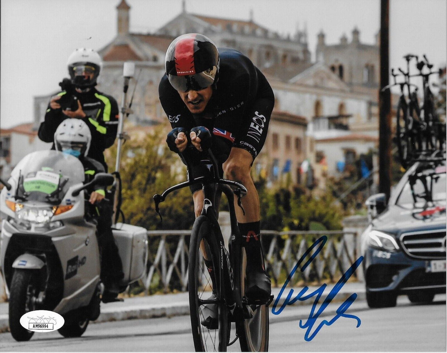 Autographed Cycling Geraint Thomas INEOS Grenadiers 8x10 Photo #6 Original w JSA