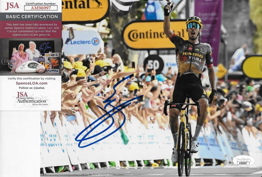 Autographed Cycling Christophe Laporte Jumbo Visma 8x10 Photo #2 Original w JSA