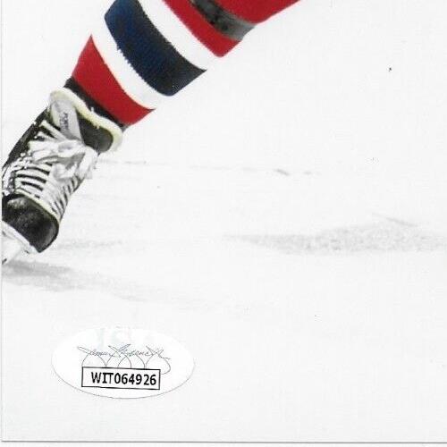 Signed Pierre Turgeon Montreal Canadiens 8x10 Photo #2 Inscribed HOF 23 with JSA