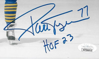 Signed Pierre Turgeon Buffalo Sabres 8x10 Photo #15 Inscribed HOF 23 with JSA