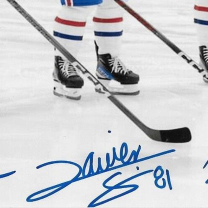Autographié Canadiens de Montréal Struble Heineman Simoneau Mesar 8x10 Ph. Original