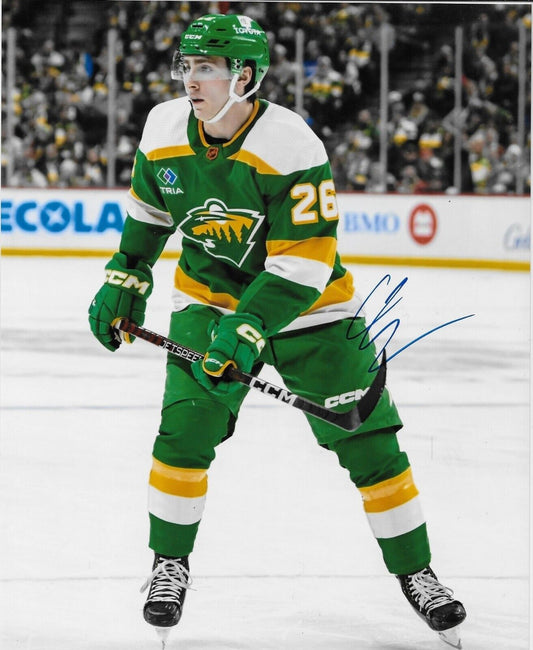 Autographed Minnesota Wild Connor Dewar Signed 8x10 Photo #2 Original