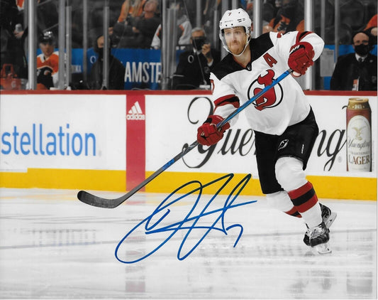 Autographed New Jersey Devils Dougie Hamilton 8x10 Photo #2 Original