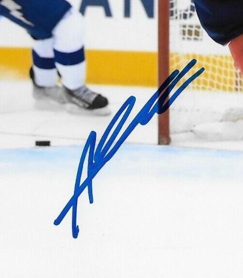 Signed Alexandre Texier Columbus Blue Jackets Signed 8x10 Photo #1 Original