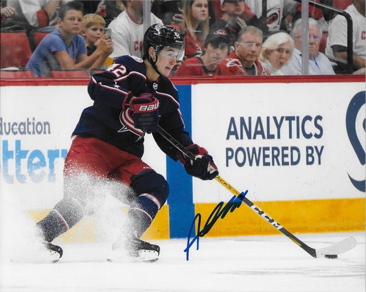Signed Alexandre Texier Columbus Blue Jackets Signed 8x10 Photo #2 Original