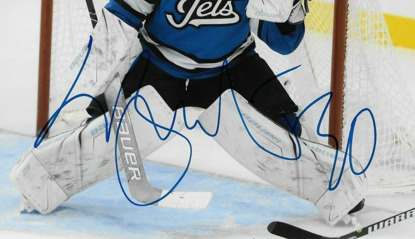 Autographed Winnipeg Jets Laurent Brossoit Signed 8x10 Photo # 1 Original