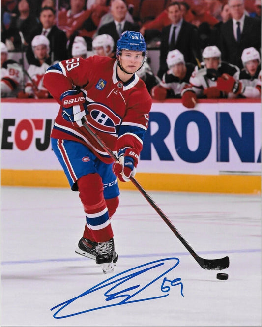 Autographed Montreal Canadiens Mattias Norlinder Signed  8x10 Photo #1 Original