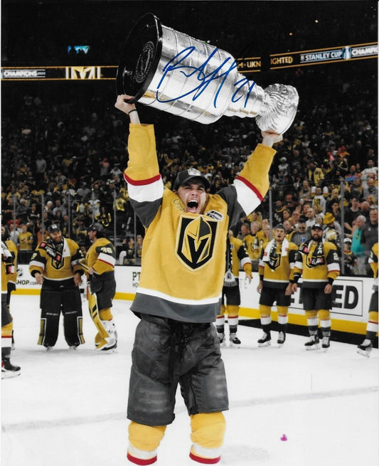 Autographed Vegas Golden Knights Brett Howden Cup Signed 8x10 Photo #1 Original