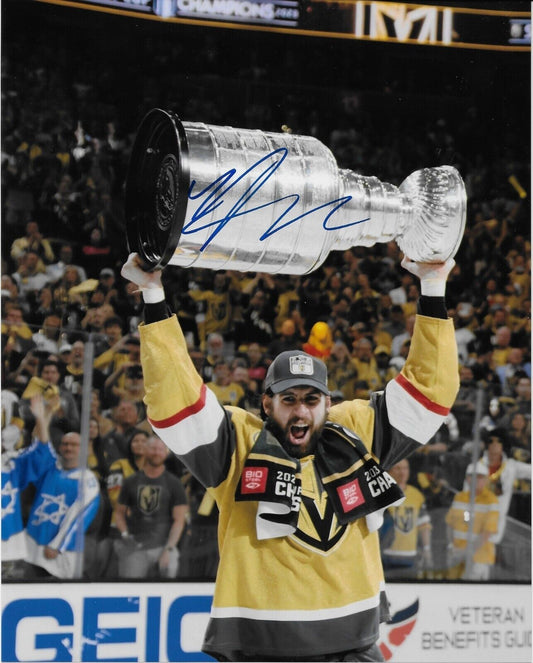 Autographed Vegas Golden Knights Nicolas Hague Cup Signed 8x10 Photo #4 Original