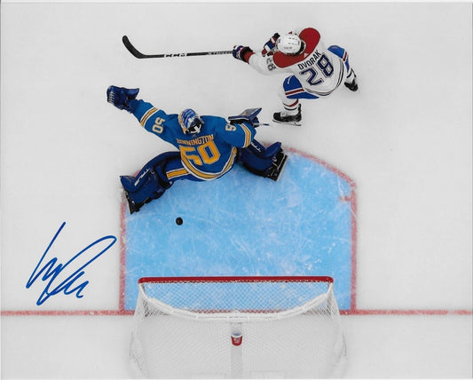 Photo 8x10 autographiée par Christian Dvorak des Canadiens de Montréal #4 Original