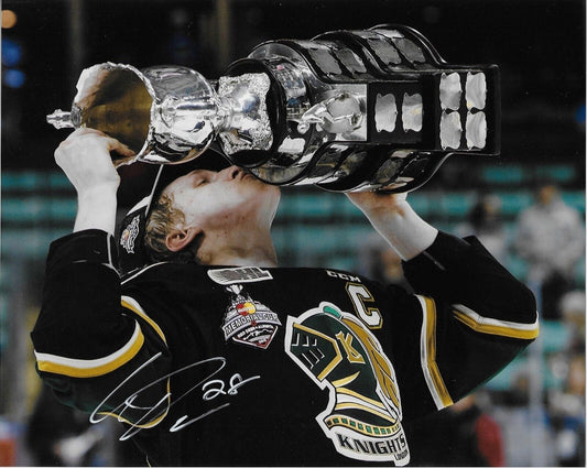 Photo 8x10 signée par Christian Dvorak London Knights #7 Original