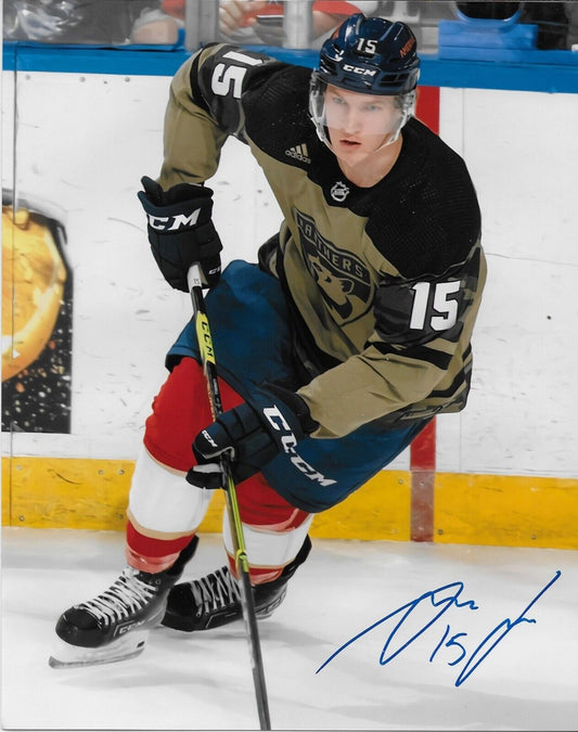 Signed Anton Lundell Florida Panthers Autographed 8x10 Photo #5 Original