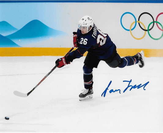 Photo 8x10 signée par les Canadiens de Montréal Sean Farrell Team USA #3, repêchage 2020