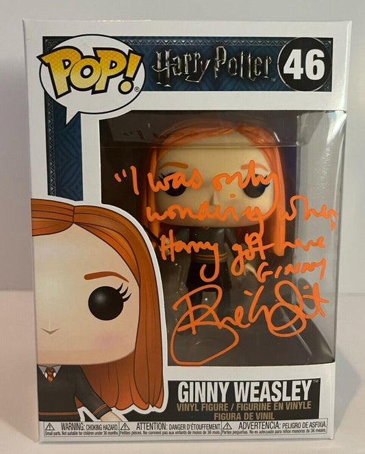 Autographed Bonnie Wright signed Harry Potter Ginny Weasley Pop Funko JSA cert