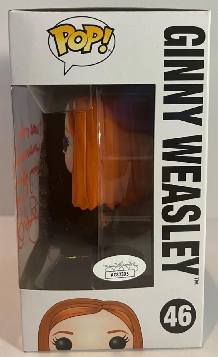 Autographed Bonnie Wright signed Harry Potter Ginny Weasley Pop Funko JSA cert